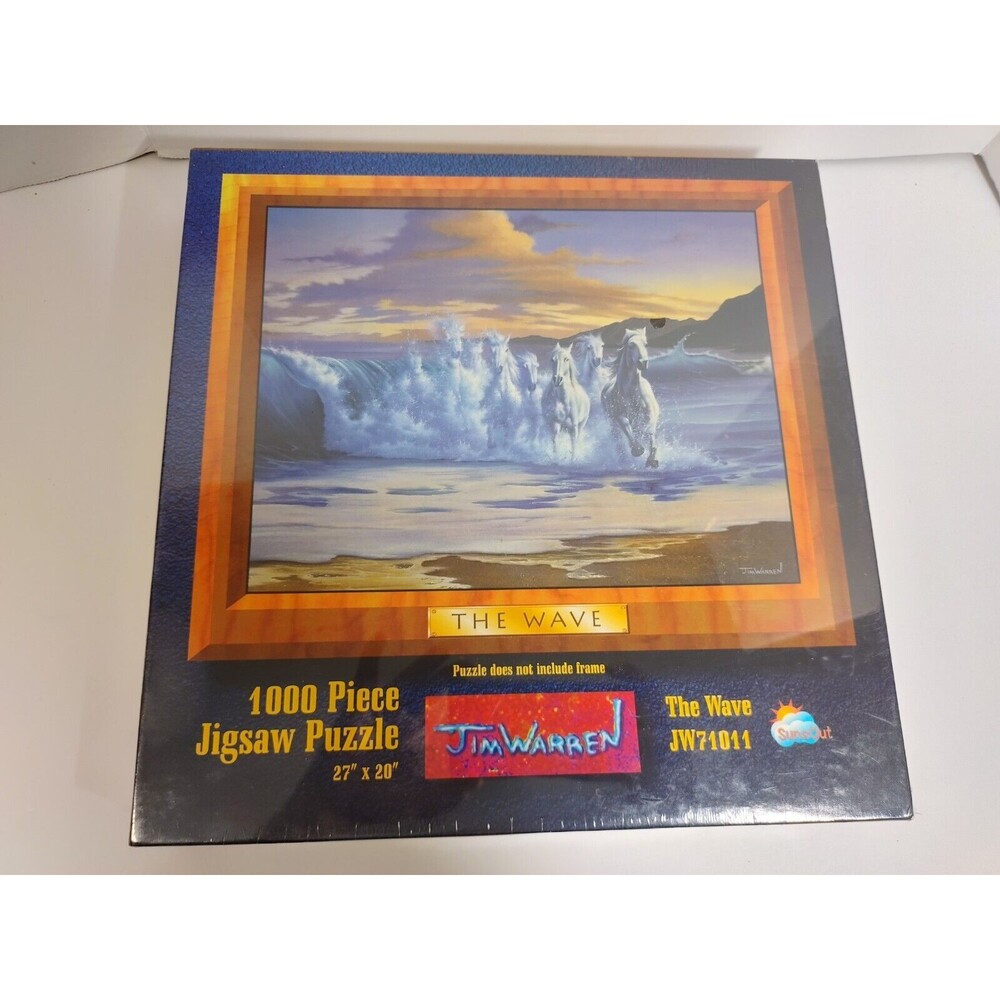 The Wave Jim Warren 1000 Piece Jigsaw Puzzle New Sealed Box 27"x 20"